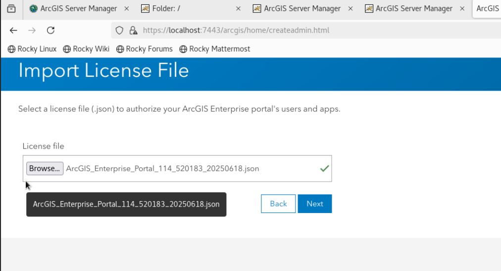 masukan file json yang sudah kita simpan pada documents geonet