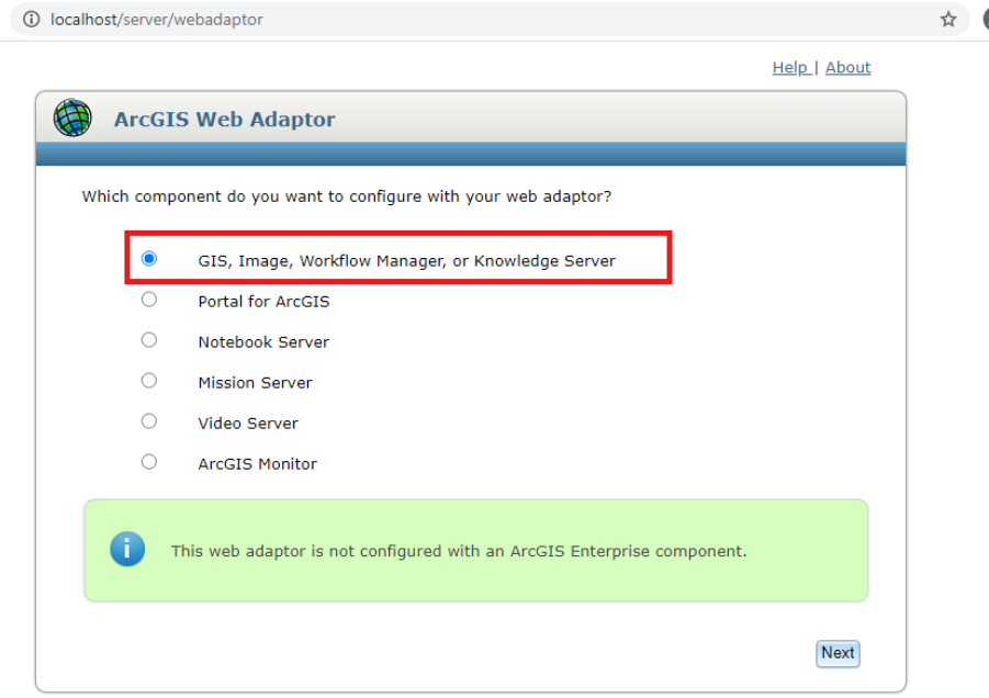 17 jika sudah selesai install,kita akan dirahkan ke halaman server webadaptor unutk config