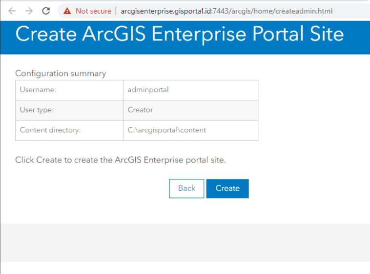 14 config summary kemudain klik create