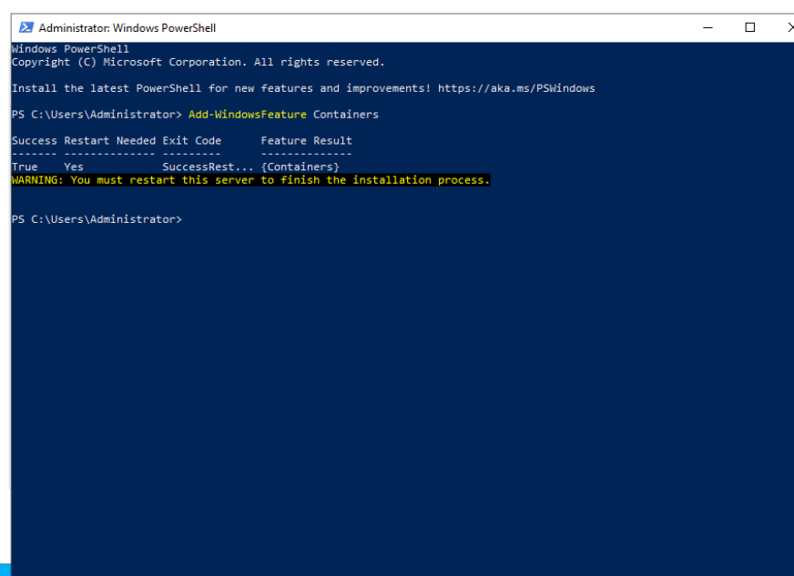 finish instalation