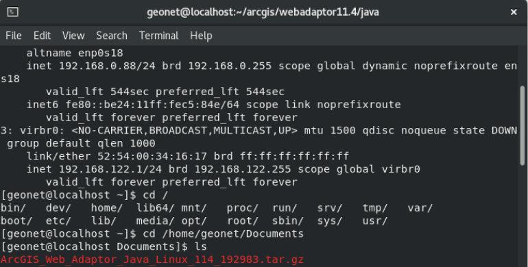 letakan file webadaptor di geonet,documnets
