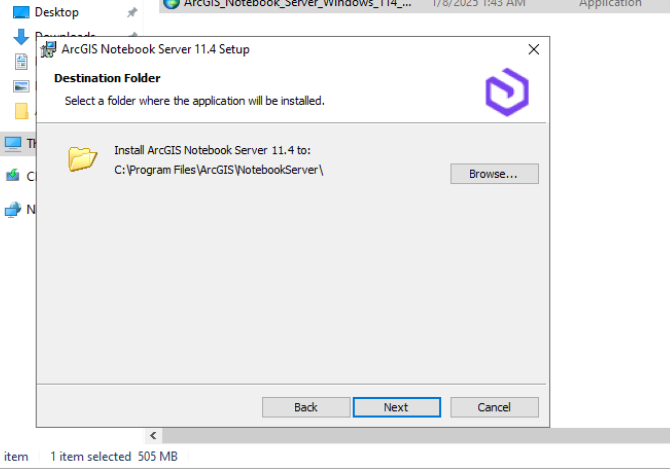 dest installed folder