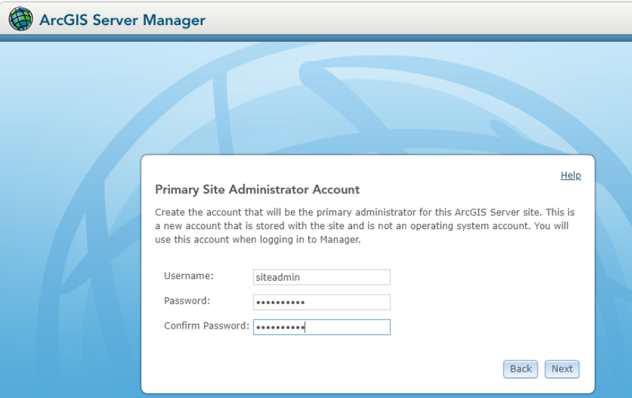 9.buat akun admin untuk arcgis server