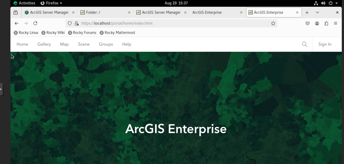 berikut tampilan localhost portal saat sudah selesai di config