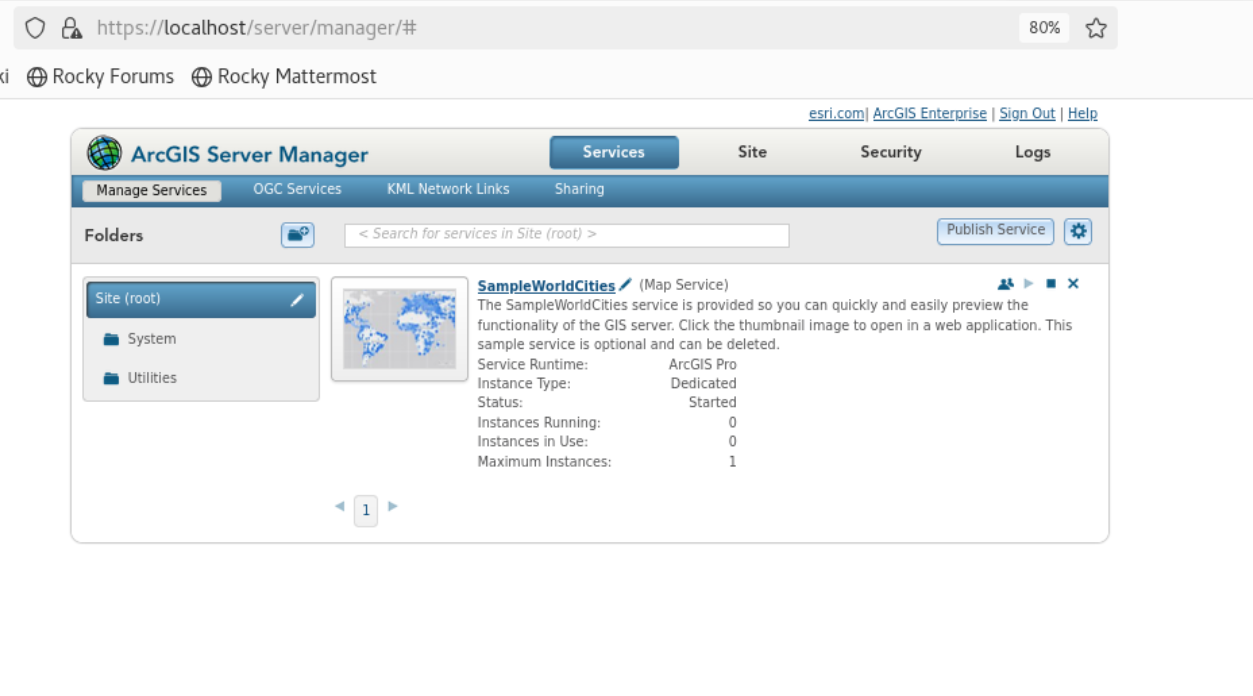 12.masuk localhost server manager,lalu login dengan akun portal(admin,geonet.123)