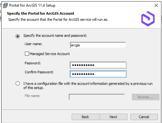 5 set account portal for arcgis