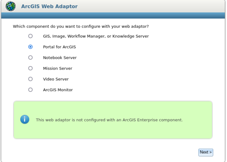 buka localhost.portal.webadaptor pilih portal for acrgis