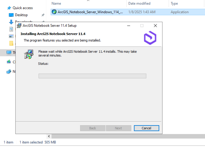 proses install